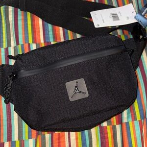 Sale Jordan Black Waist Pack with Logo Patch CORDURA new tags
